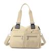 Solid Color Handbag Nylon Shoulder Bag Women's Large Capacity Tote Bag