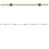 [R3921] - Gold Plated Bracelet 'Billes' - 19 Cm - 3 Mm