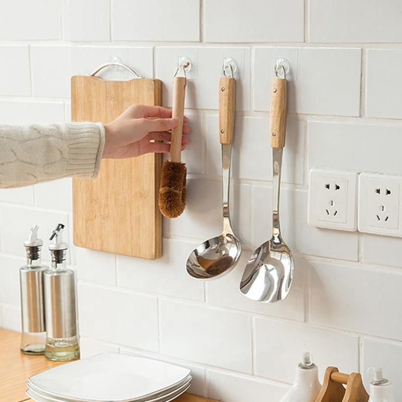 Kitchen Bathroom Heavy Duty Self-adhesive Hook Storage Hanger Wall Mounted Hooks