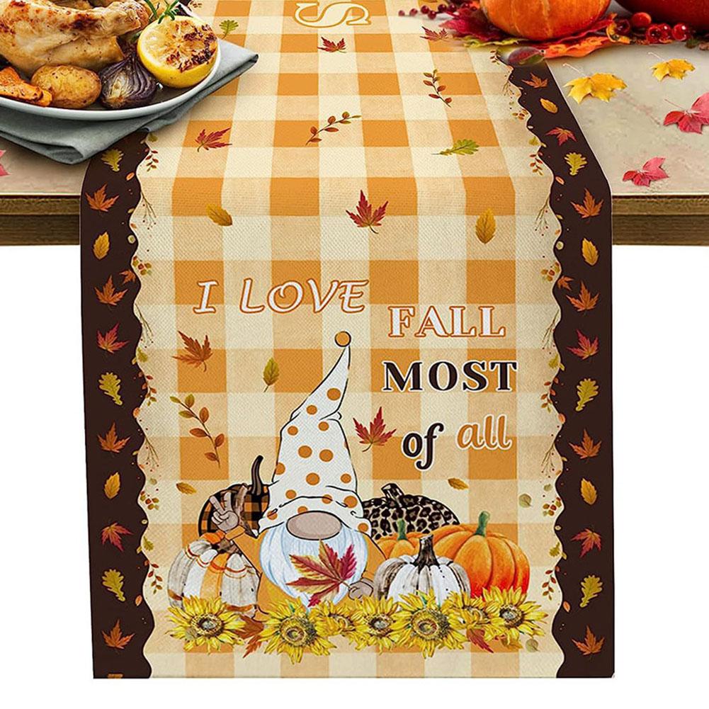 Halloween Table Runners Autumn Decoration Halloween Decoration Table Cover Runner Party Table Cloth New Year's Decor