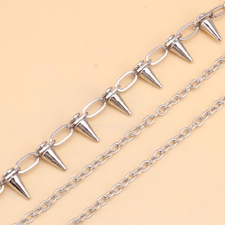 Длинная металлическая поясная цепочка Готицизм Поясной ремень Панк Крючок Брюки Штаны Поясное звено для любителей моды