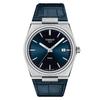 Tissot PRX Men's Watch with Leather Strap and Blue Dial, Officially Imported, Model T1374101604100