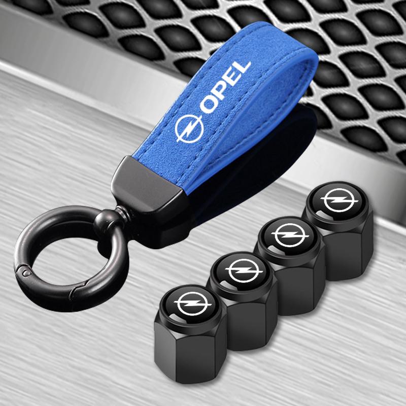 Keychain Rings 4pcs Car Metal Wheel Tire Valve Cover Stem Caps For Opel Astra G H J K F Corsa D Zafira B Insignia n133 Mokka Regal