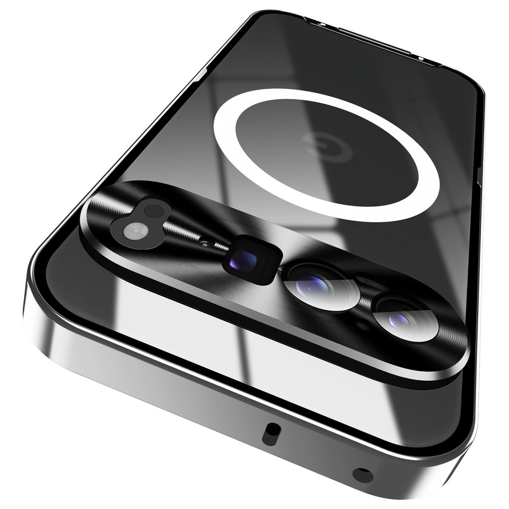 For Google Pixel 9 Pro XL Case Compatible with MagSafe Metal Frame Matte Phone Cover