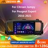 For Citroen Jumpy Peugeot Expert 2016 - 2021 Android Car Radio Multimedia Player Carplay Navigation GPS Touch Screen Auto Stereo