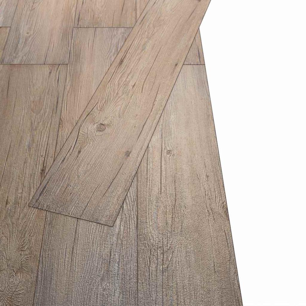 Floor Planks 18 pcs Brown 5.26 m² PVC