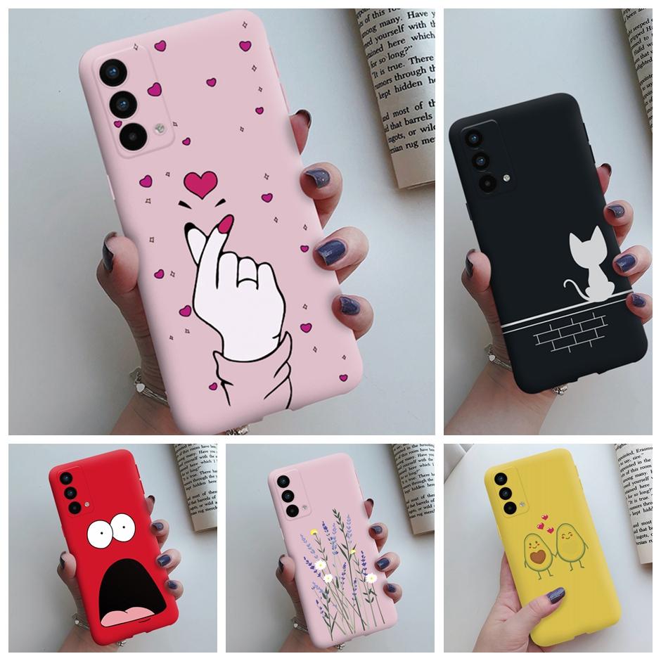 Чехол для OPPO Realme GT Master Edition Чехол Новый Модный Конфетный Цвет Милый Мультяшный TPU Ударопрочный Корпус Телефона Coque Fundas