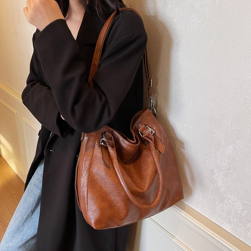 Женская сумка для поездок на работу в стиле ретро, большая вместительная сумка через плечо