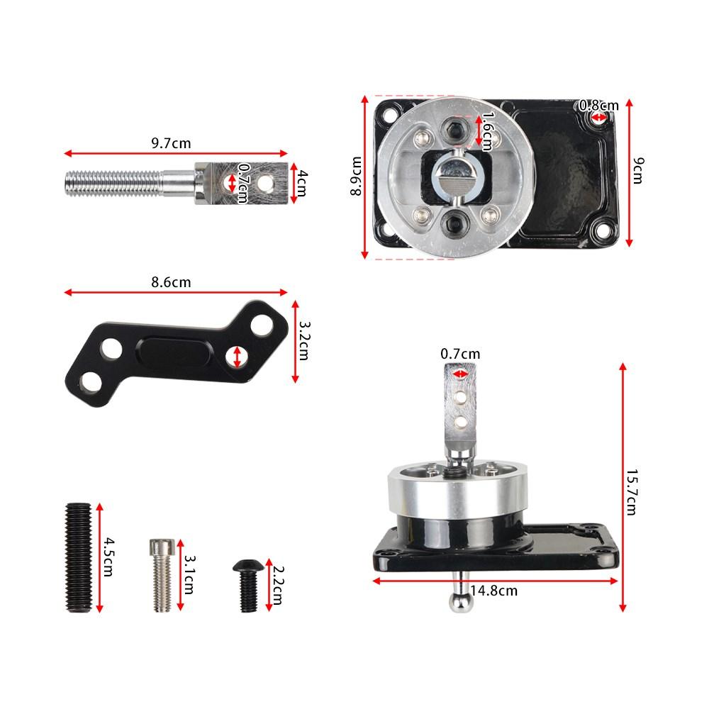 Алюминиевый прочный гоночный короткоходный квикшифтер для 83-04 Ford Mustangs Thunderbird Turbo Cosworth с трансмиссиями T45 T5