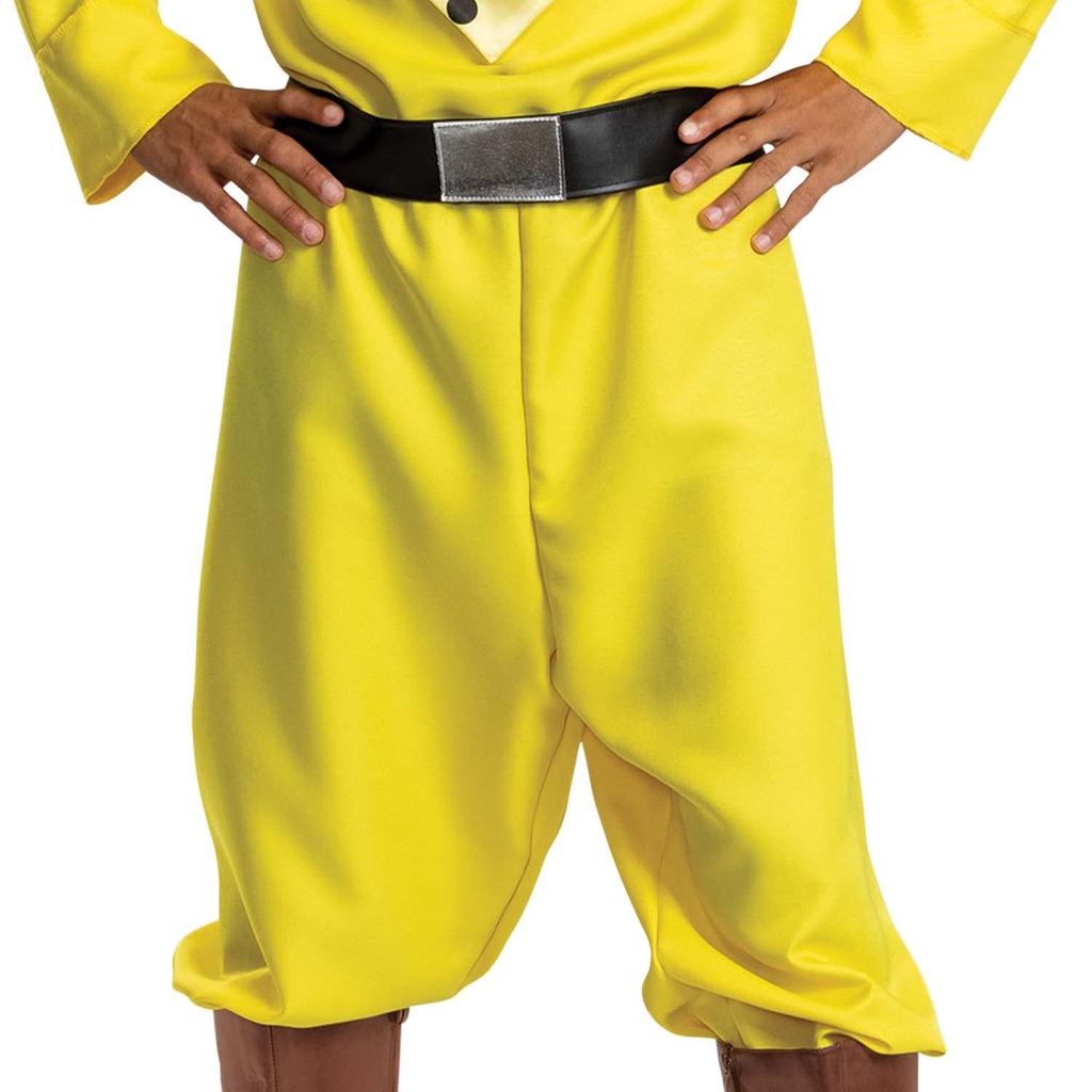 Disguise Uni Adult Men's Yellow Hat Costume, Official Curious George and Hat Costume, Adult Size, See Picture, One Size Small