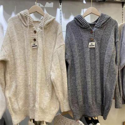 Свитер для женщин осень зима утолщенный пуловер свитер теплый вязаный длинный рукав большой размер свитшот свитер