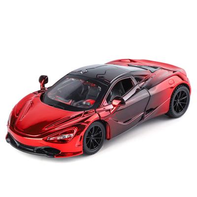 Симуляция 1/32 Модель Суперкара McLaren 720S Сплав Литой Игрушечный Транспорт Дети Мальчик Подарок на День Рождения Звук Свет Домашний Декор Миниатюра