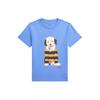 Polo Ss24 Letter Animal Print Crew Neck Casual Short Sleeve T Shirt Kids Tops Harbor-Island-Blue CWPOTSHB8020824-430