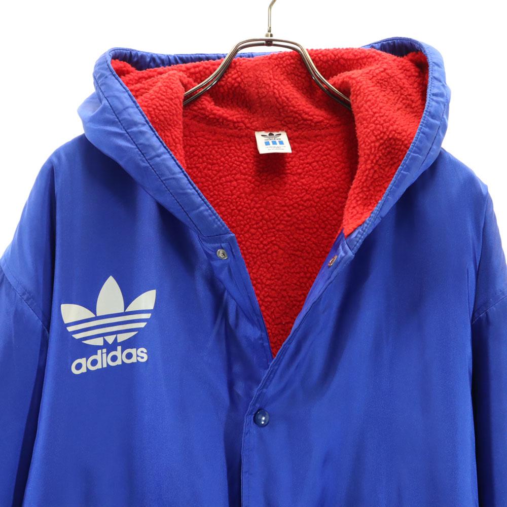 Adidas 80-е 90-е Винтаж сделано Descente Логотип Трилистника на спине Пальто для скамейки Мужское Б/У