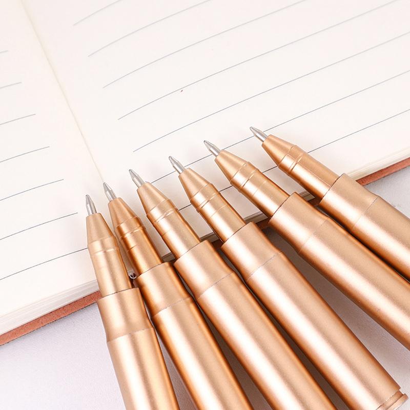 5Pcs Bullet Shape Ballpoint Pen Students School Unique Writing Ball Pens Office
