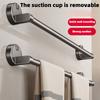 Suction Cup Towel Rack Bathroom Punch-free Bathroom Towel Bar Bath Towel Wall-mounted Rack Storage Rack Single and Double Poles