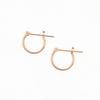 ESTELLE [Official] Women's Hoop Earrings, 18K Pink Gold (S) 0202-1468-0010-0000