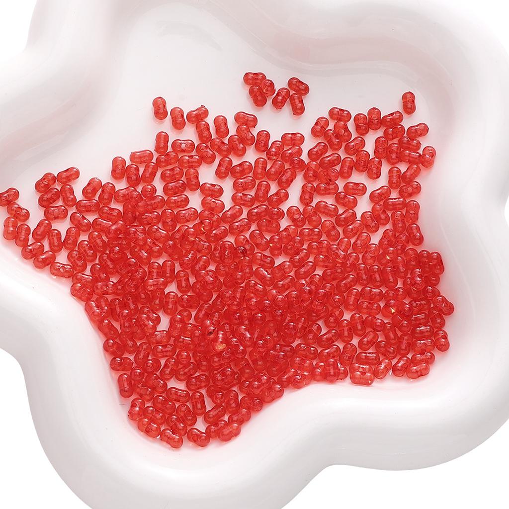 Бусины ручной работы 3x6 мм акриловые однотонные прозрачные арахисовые бусины свободные бусины ручная нить бусины аксессуары для самостоятельного изготовления ювелирные изделия брелок браслет