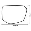 For Honda Civic 2016-2021 1PCS Right Side Mirror Glass Convex Heated Wide Angle With Back Plate Rearview Door Wing Mirror Glass