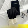 Extra-thick Lambskin Leggings for Women's Outerwear In Autumn and Winter, High-waisted and Warm Cotton Pants with Added Fleece and Thickening