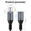 Twozoh Профессиональный XLR Кабель Плетеный Сбалансированный XLR Папа на XLR Маму HiFi Аудио Микрофонный Кабель Счет 0.3М 3-контактный (Квалифицированный Доступен)