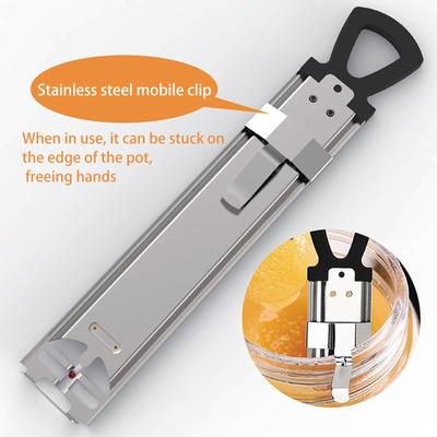 Термограф для конфет с зажимом для кастрюли, термограф для жарки в масле с мгновенным считыванием, термограф для приготовления пищи из нержавеющей стали с подвесным крючком