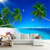 3D обои с видом на море, кокосовая скорлупа, пейзаж, настенная роспись, гостиная, телевизор, диван, спальня, 3D фрески