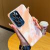 Применимый чехол для мобильного телефона opporeno12 рендеринг ins акварель Reno11 гальванический чехол Reno12pro защитная крышка