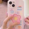 Ins Butterfly Smiley Cartoon Smile Rainbow Rabbit Flower Phone Case For Iphone 14 Pro Max Plus 11 12 13 Promax Xsmax X Xr Cover