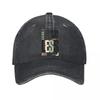 Minimal Bold Quiet Phrase Typography New Vintage Washed Cotton Baseball Cap Sun Hats