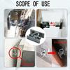 Universal Spring Loaded Door Lock Heavy Duty Touch Bead Buckle Lock Door Stopper Lock  Cabinet