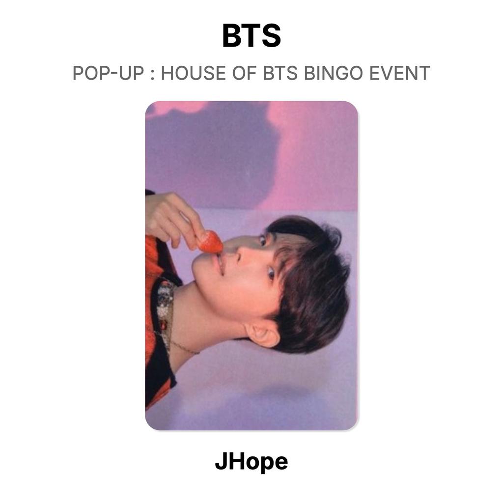 BTS ВЫСКАКИВАТЬ : HOUSE OF BTS БИНГО-СОБЫТИЕ Официальная фотокарточка
