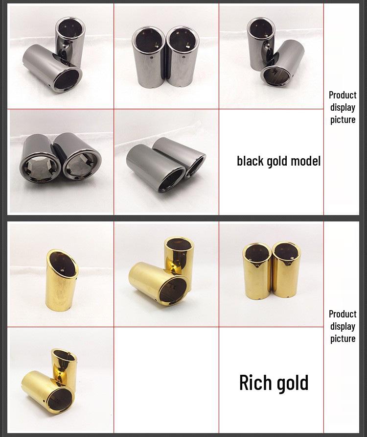 Compatible Exhaust Tailpipe for Golf, New Lavida, Beetle, Scirocco, and New Bora