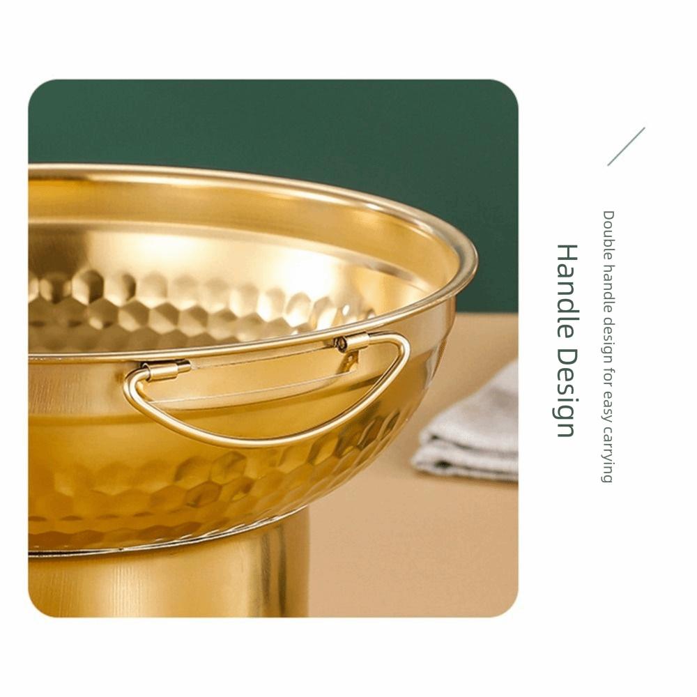 Thickened Thai Hot Pot 20/22cm Dessert Holder Easy To Clean Stainless Steel Hot Pot Hiking Trip