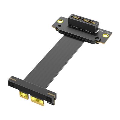 Двойной кабель-райзер PCIe 5.0 под углом 90 градусов с высокой скоростью 64 Гбит/с для гибкой установки сетевой карты GPU в шасси 1U 2U