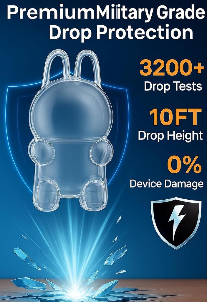 LABUBU Case, Clear Clear Cover, Fits LABUBU In Both Standing and Sitting Positions, Convenient Portability, Storage and Protection, Thin and