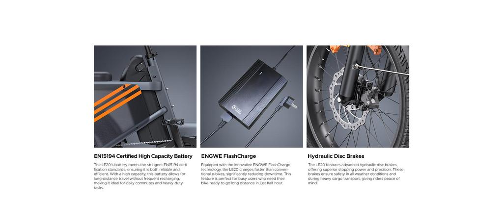 ENGWE LE20 Dual Battery Electric Bike – 350KM Max Range, 100Nm Mid-Drive Motor, Hydraulic Brakes & 200kg Payload