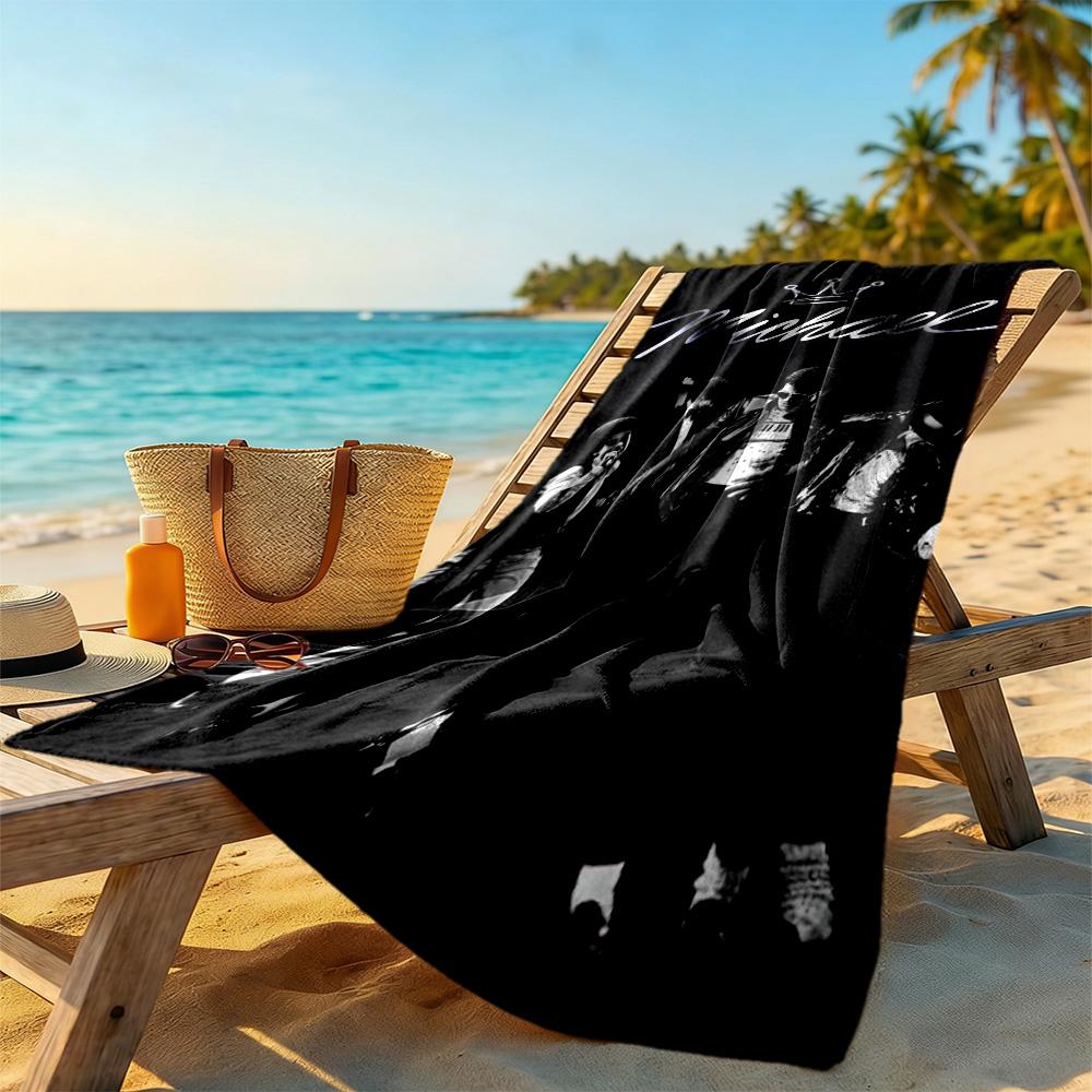 Michael Beach Towel Quick-Dry Soft Microfiber Comfortable Lightweight Perfect for Traveling Yoga Camping and Swimming