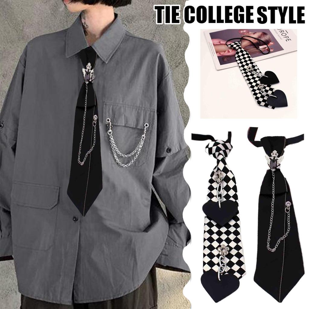 Rhinestone Tie Black Ribbon Tie Jewelry Men Shirts New Boys Collar Necktie Women Uniform Neck S F6S0