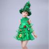 Fancy Christmas Tree Dress Green Elf Costume New Princess Skirt  Girls