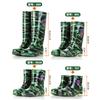 Camouflage Rain Shoes Adult Plastic Water Shoes High-top Short Rain Boots Waterproof, Non-slip and Wear-resistant Water Boots
