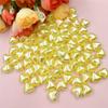 High Quality 100Pcs Acrylic Peach Heart With Hole Shining Light 10.1*8.8mm DIY Jewelry Making Colorful Creative  Handmade Material Loose Beads