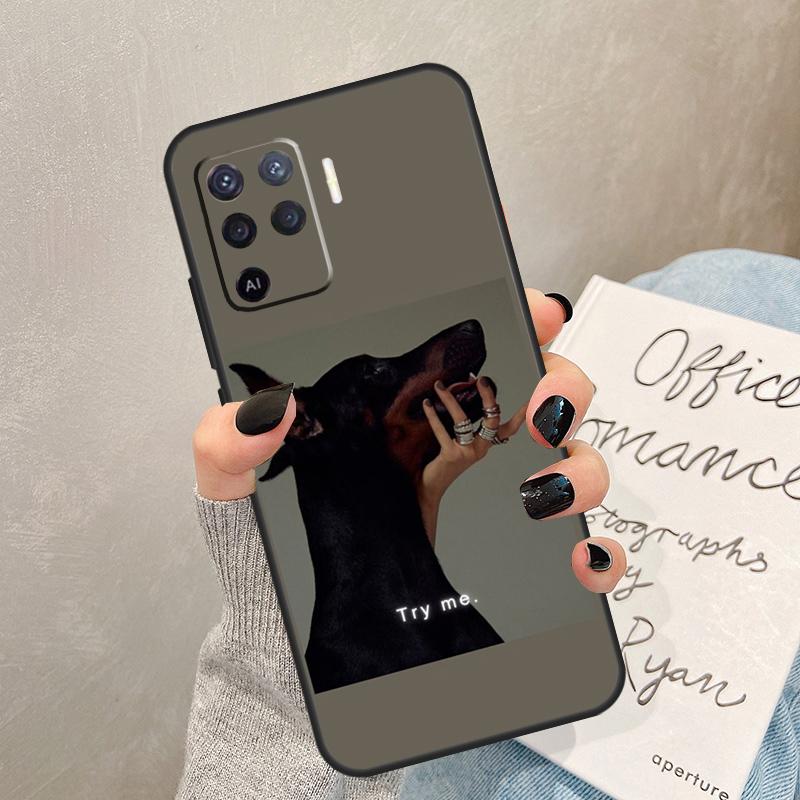 Чехол для собаки таксы добермана для Oppo A5 Pro A15 A17 A57 A77 A94 A74 A54 A16 A76 A96 A40 A60 A80 A18 A38 A58 A78 A98