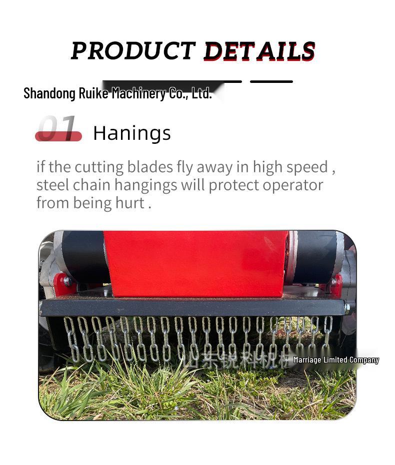 Crawler Lawn Mower for Chile: Remote-Controlled Agricultural and Orchard Weeding Machine for Home Use