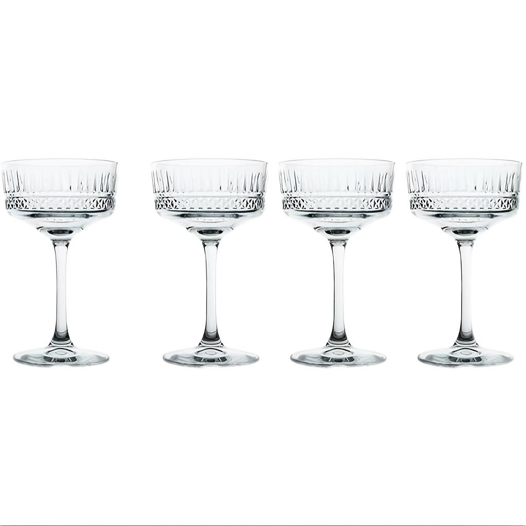 V-образные стеклянные бокалы для коктейлей, мартини, шампанского, маргариты, бокалы на ножке для вечеринки, бара