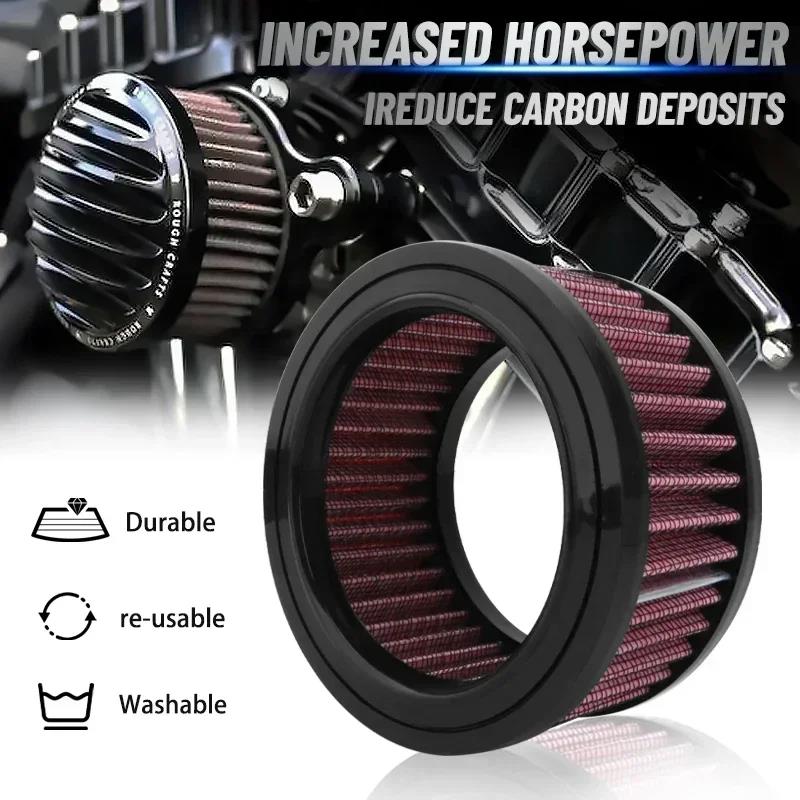 1pc Motorcycles Air Cleaner Intake Filter Universal Air Filter Element Replacement for Harley Sportster XL 883 1200 48 2004-up Air Filters 7