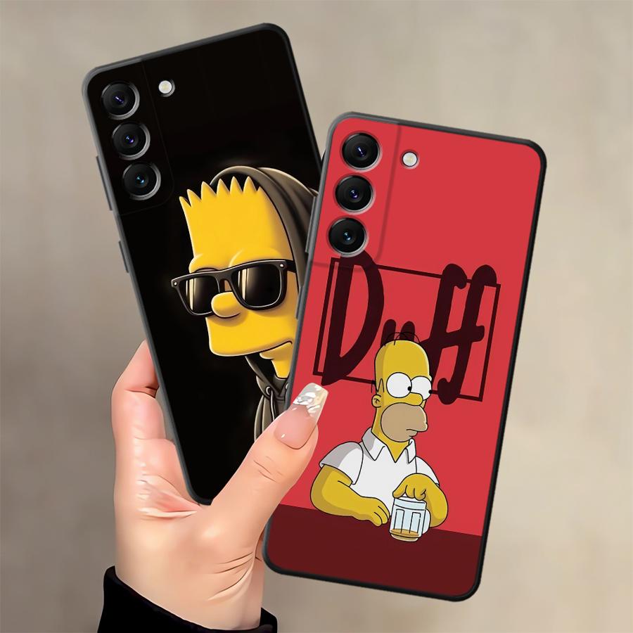 Забавный чехол-накладка с Симпсонами для Samsung Galaxy A04 A10 A20 A01 A02 Note 20 Ultra 9 10 A03 A05 A06 A50 A70 A30 A40 A07