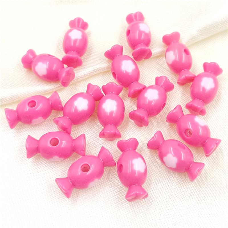 Ручная работа для изготовления браслета, ожерелья, модных цветочных конфетных бусин, материалов для самостоятельного изготовления ювелирных изделий, 10 шт., аксессуары, акриловое вертикальное отверстие