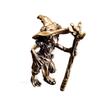 Retro Brass Master Frog Magician Small Statue Lucky Desktop Ornament Animal Figurines Home Decoration Accessories Gifts