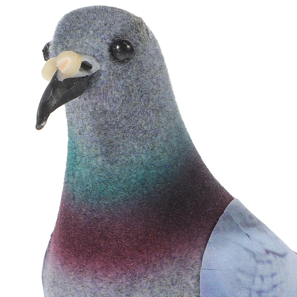 2 шт. Фигурки птиц Микроландшафтное украшение Украшение для дома Миниатюрная статуэтка голубя для газона Пластиковые пенопластовые садовые статуи